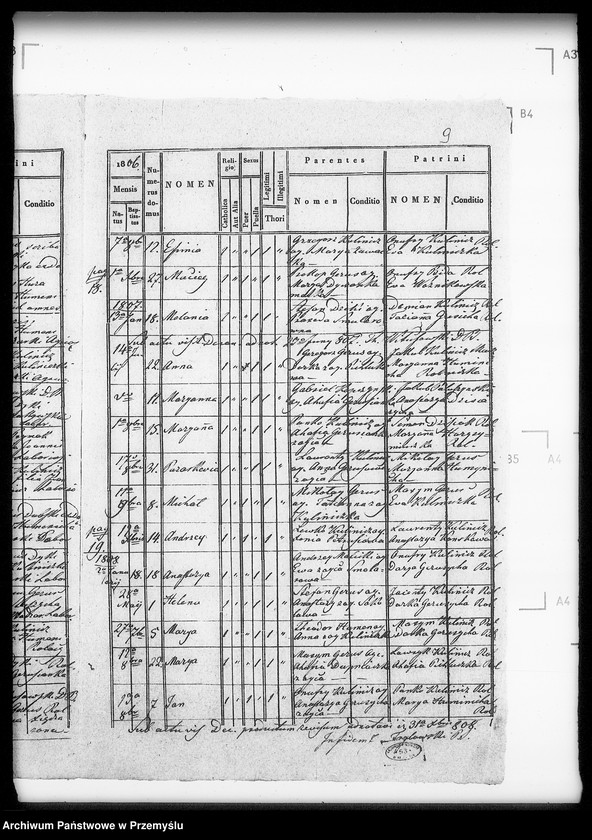 Obraz 11 z jednostki "[Kopie ksiąg metrykalnych parafii Boratyn z filią Madziarki (dekanat Bełz)]"