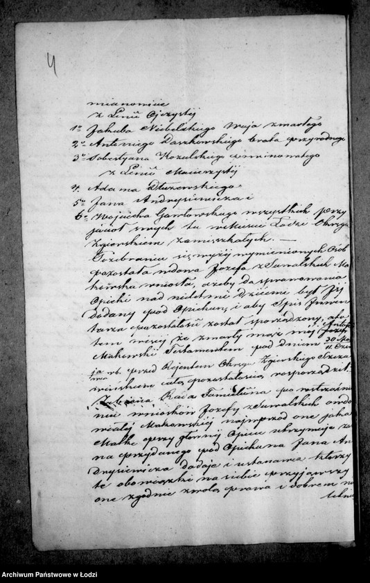 Obraz 8 z jednostki "Akta tyczące się ustanowienia opieki opieki nad nieletnimi dziećmi i sporządzenia spisu inwentarza pozostałości po zmarłym Antonim Makowskim"