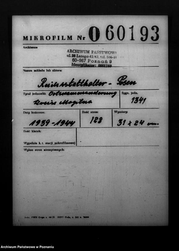 Obraz 2 z jednostki "Ortsnamenänderung Kreis Mogilno"