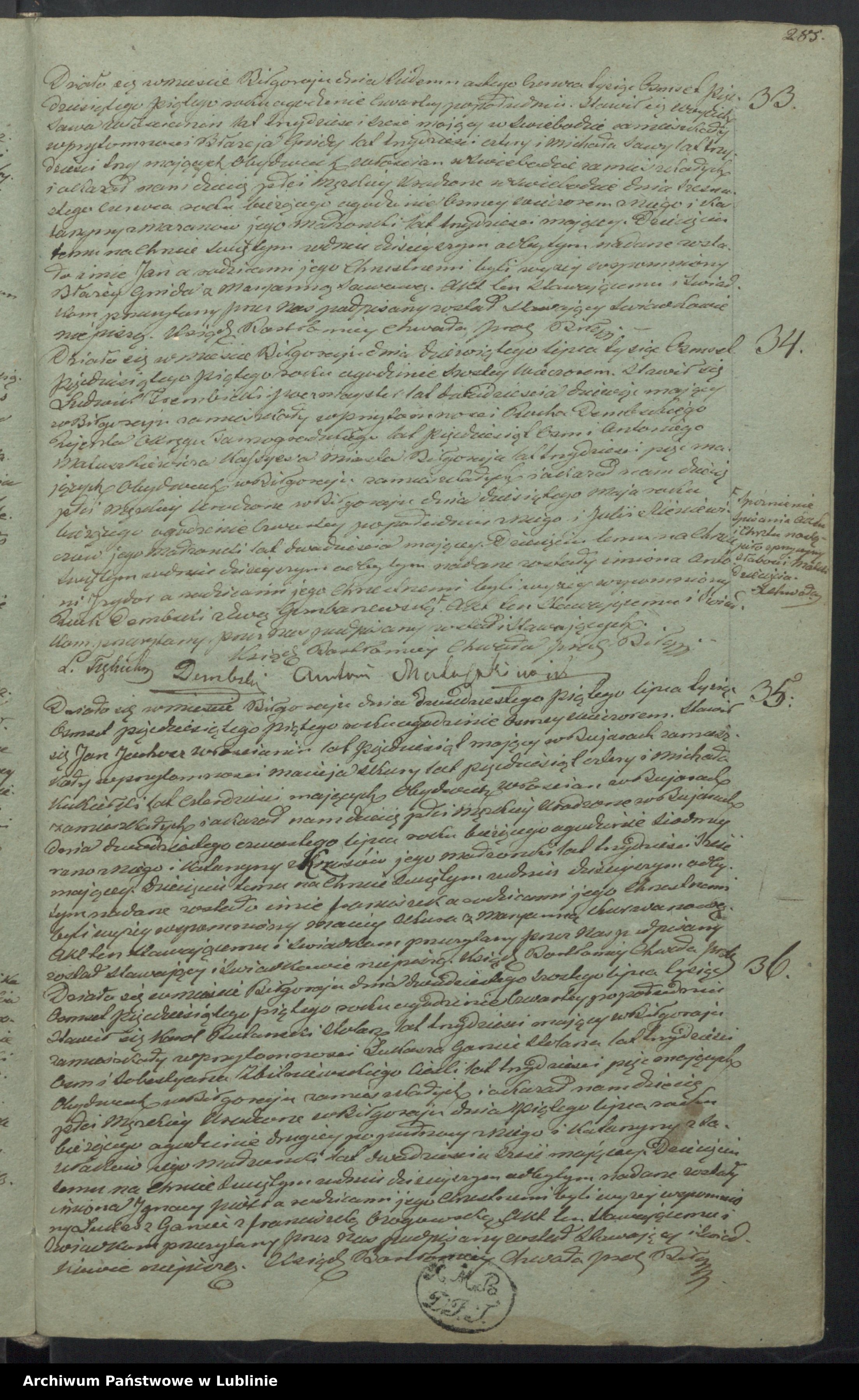 Skan z jednostki: Księga urodzeń