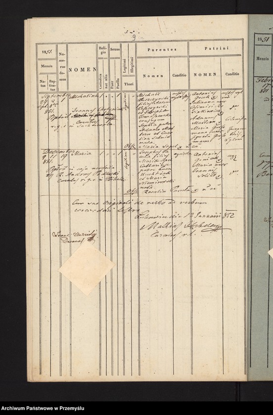 image.from.unit.number "Extractus ex libris metricalibus natorum, copulatorum et mortuorum ecclesia parochialis r.l. Łukawicensis pro anno a Nativitate Christi Domini 1851. Pagi: Łukawiec, Bihale, Szczutków cum Ruda Szczutkowska et Nowa Grobla  [Wyciąg z ksiąg metrykalnych urodzeń, małżeństw i zgonów parafii obrządku łacińskiego w Łukawcu za rok 1851 wsie – Łukawiec, Bihale, Szczutków z Rudą Szczutkowską, Nowa Grobla]"