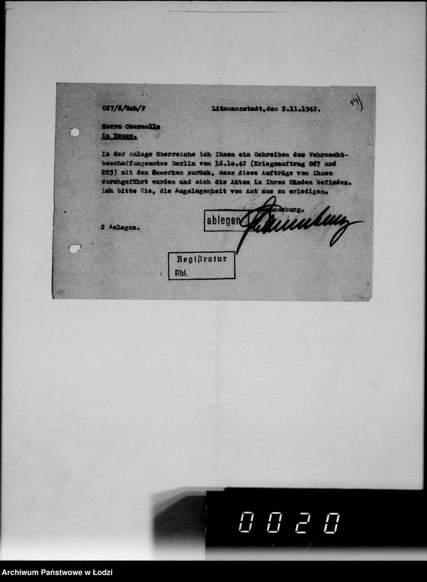 Obraz 18 z jednostki "Anordnungen, Umläufe und Schriftwechsel im Hause."