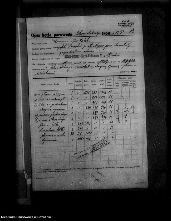 Obraz 18 z jednostki "Gospodarstwo rolne R. Świtalskiego majątek Psarskie powiat szamotulski nr woj. 6573"