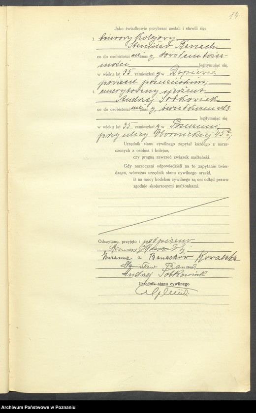 Obraz 19 z jednostki "Księga miejscowa małżeństw tom IV [Rejestr główny małżeństw]"