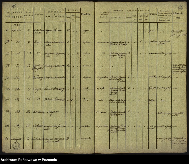Obraz 11 z jednostki "Księga zgonów"
