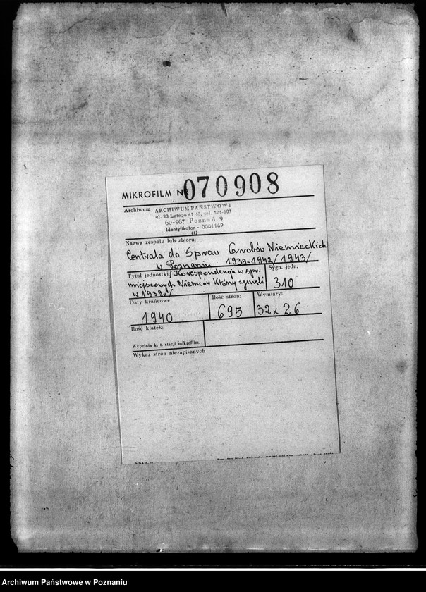 Obraz 2 z jednostki "Korespondencja w sprawie miejscowych Niemców, którzy zginęli w 1939 roku"