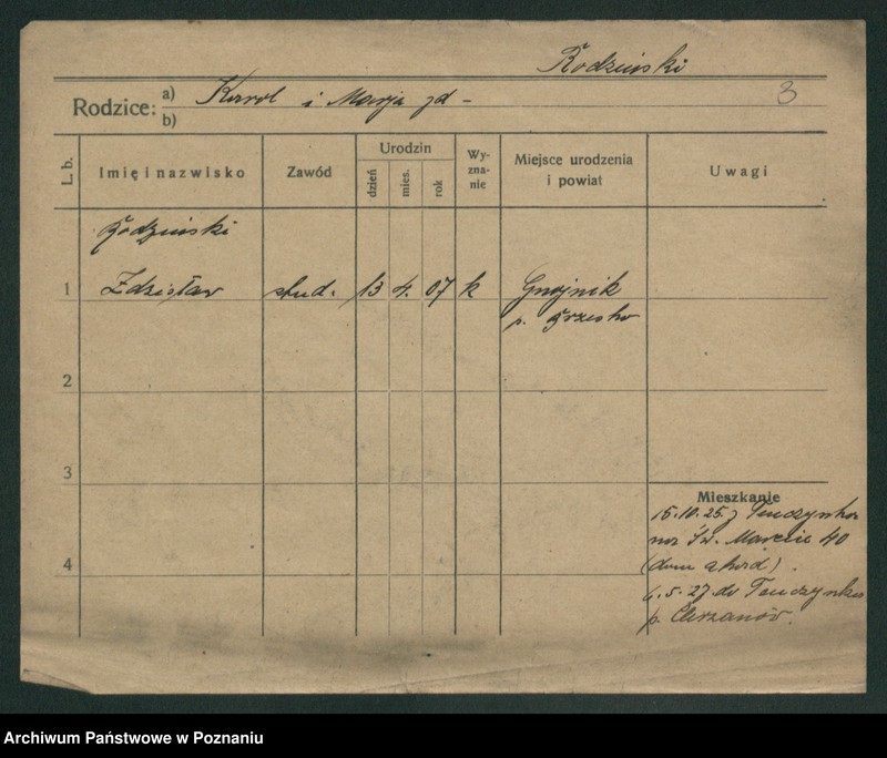 Obraz 5 z jednostki "Rodzinski - Rogaszewski"