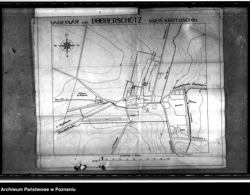 Obraz 7 z jednostki "Bau von Behelfsheimen in Dobberschütz (Dobrzyca). Baracken"