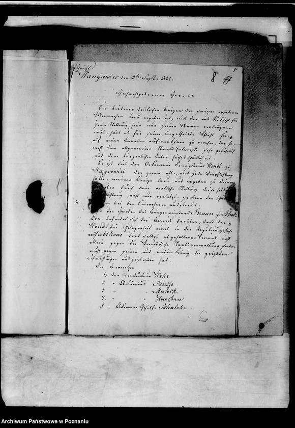 Obraz 12 z jednostki "Akta in Denuntiationssachen wider den Oekonomiekommissarius Wendt zu Wągrowiec."