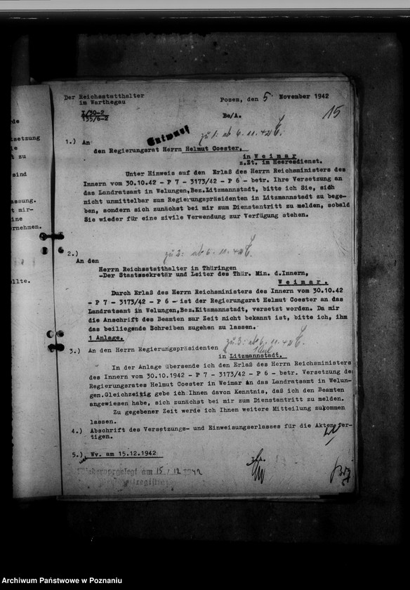 Obraz 19 z jednostki "Abordnung von Beamten"