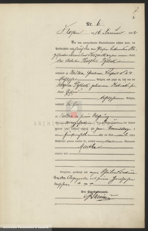 Obraz 10 z jednostki "[Księga urodzeń - miasto]"