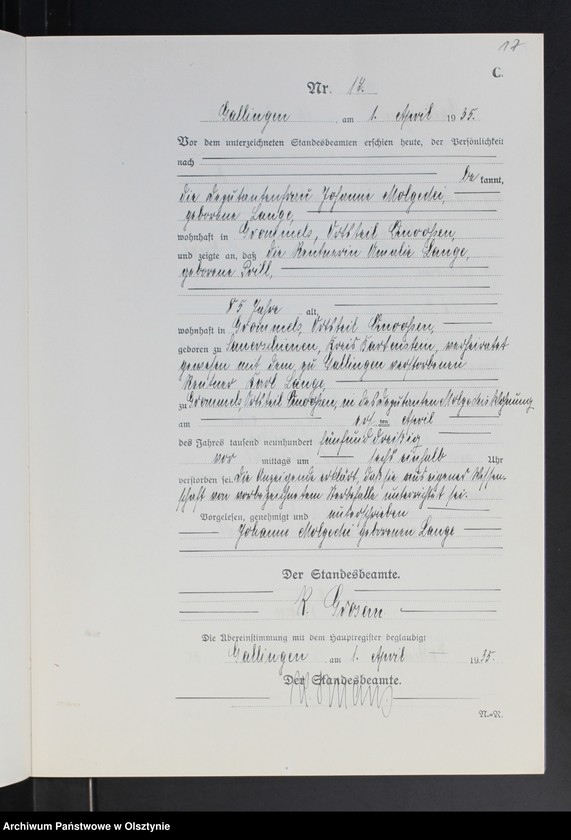 image.from.unit.number "Sterbe-Neben-Register Nr 1 - 26 [ Księga zgonów - wtóropis ]"