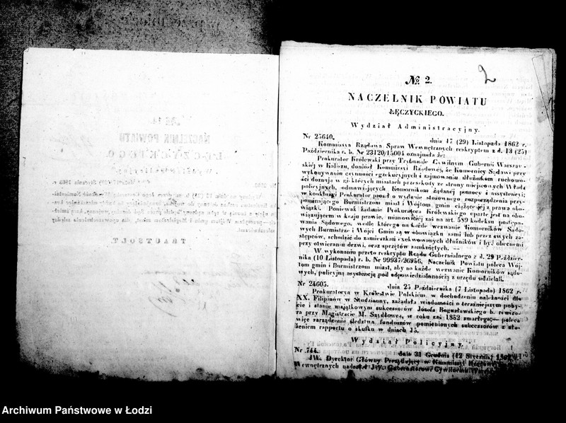 Obraz 6 z jednostki "Akta w przedmiocie urządzeń policyjnych i korespondencji w wypadkach krajowych"