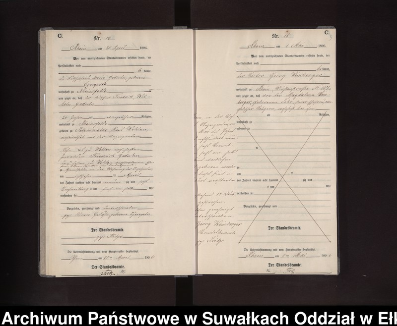 image.from.unit.number "Sterbe-Neben-Register des Preussischen Standes-Amtes Rhein Kreis Loetzen"