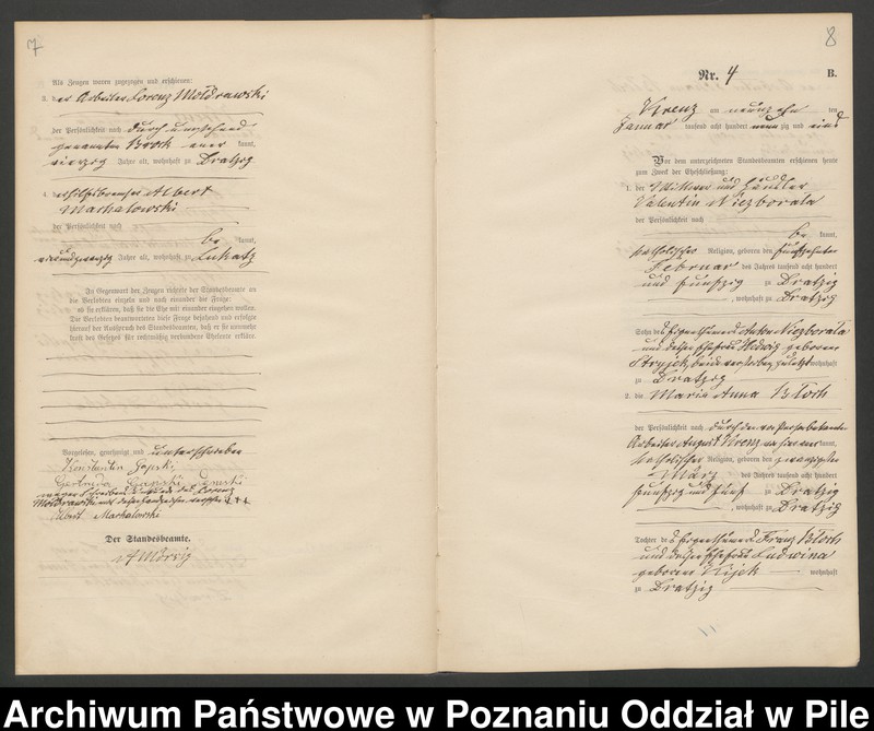 Obraz 7 z jednostki "Księga małżeństw"