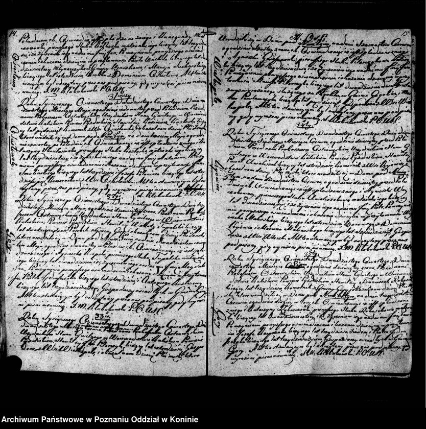 Obraz 10 z jednostki "Księga urodzonych, zmarłych, zaślubionych"