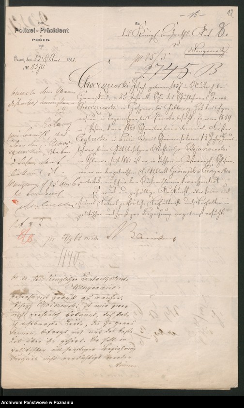 Obraz 17 z jednostki "A. betr. Hauslehrer Josef Chociszewski aus Neuteich /Redakteur des Przyjaciel Dzieci in Culm/"