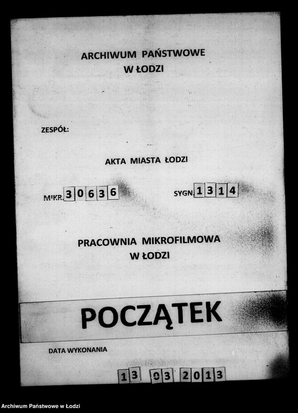 Obraz 1 z jednostki "Akta tyczące się ustanowienia opieki nad nieletnimi Amalią, Marią, Natalią, Juliuszem i Gotlibem Palmer po zmarłym Janie Palmer farbiarzu"