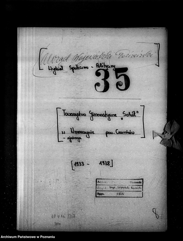 Obraz 4 z jednostki "/Towarzystwo Gimnastyczne Sokół w Wrzeszczynie powiat Czarnków - rejestracja/"