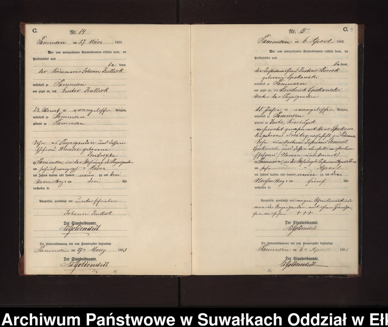 image.from.unit.number "Sterbe-Neben-Register des Preussischen Standes-Amtes Neuhoff Kreis Loetzen"