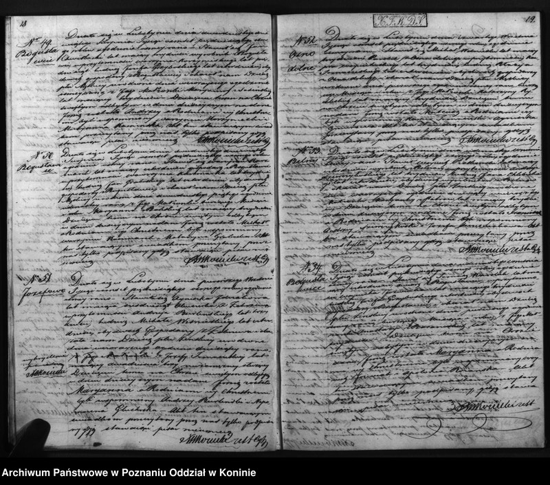 Obraz 12 z jednostki "Dowody urodzonych, zaślubionych i zmarłych"