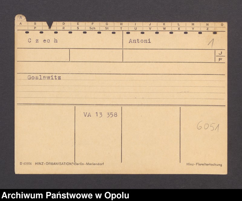 Obraz 3 z jednostki "[Czech Antoni, zam. Goslawitz]"