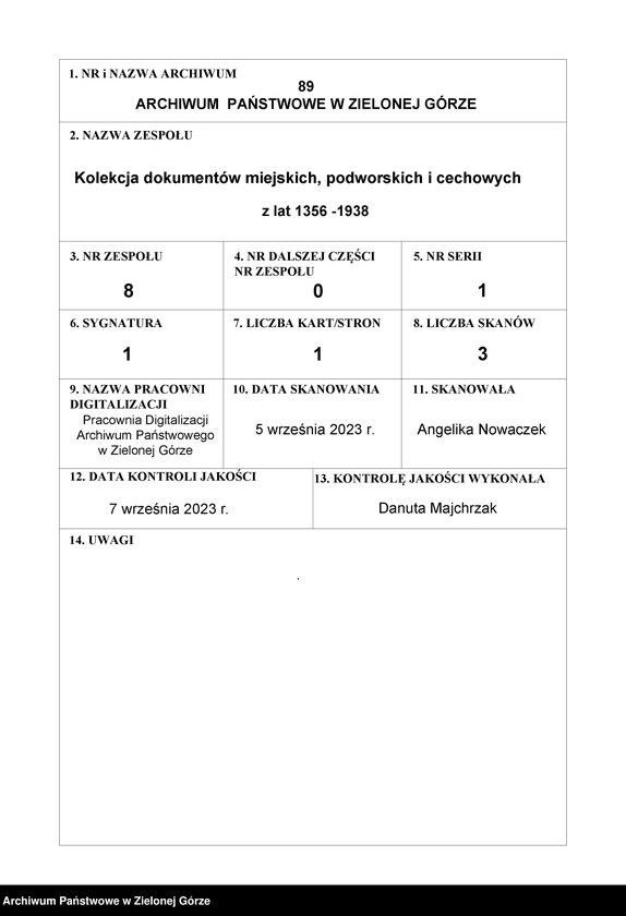 image.from.unit.number "Kazimierz, król polski, postanawia, że mieszczanom międzyrzeckim przysługuje dochód z przedmieścia"