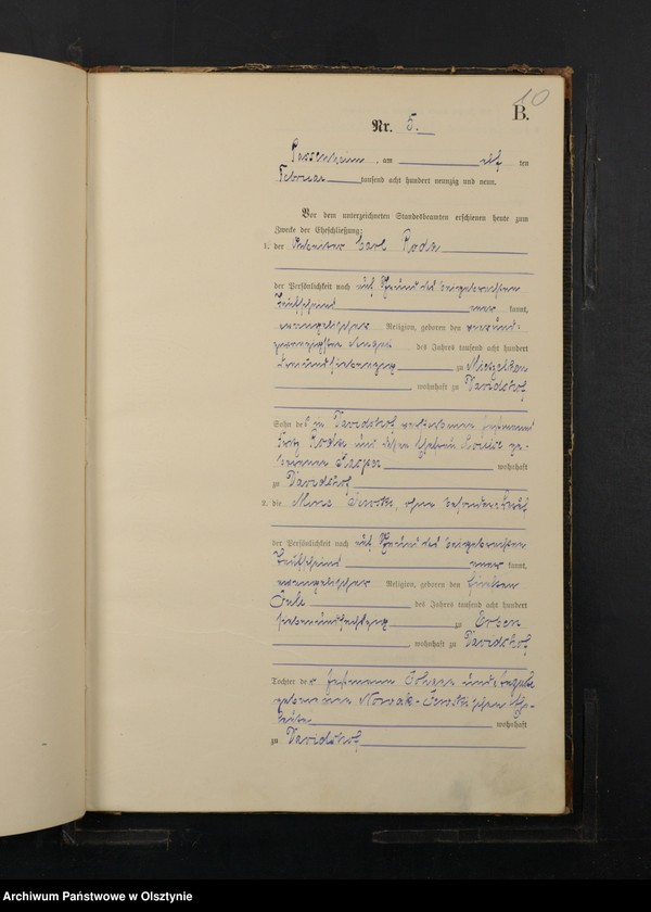 image.from.unit.number "Heiraths-Haupt-Register Nr 1 - 40"