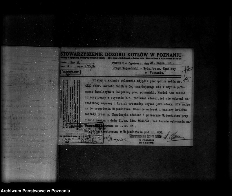 Obraz 19 z jednostki "Młyn parowy w Palędziu powiat poznański nr woj. 638"