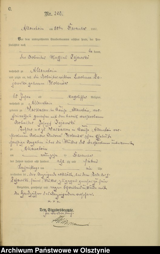 image.from.unit.number "Sterbe-Haupt-Register Tom II,Nr 317 - 332"
