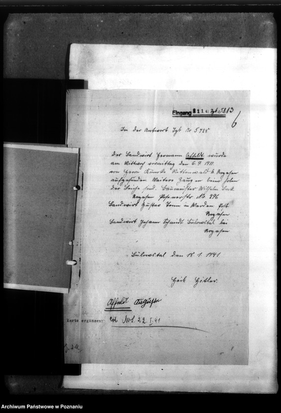 Obraz 10 z jednostki "Hermann Affeldt aus Bülowstal, Kreis Obornik (Oborniki)"