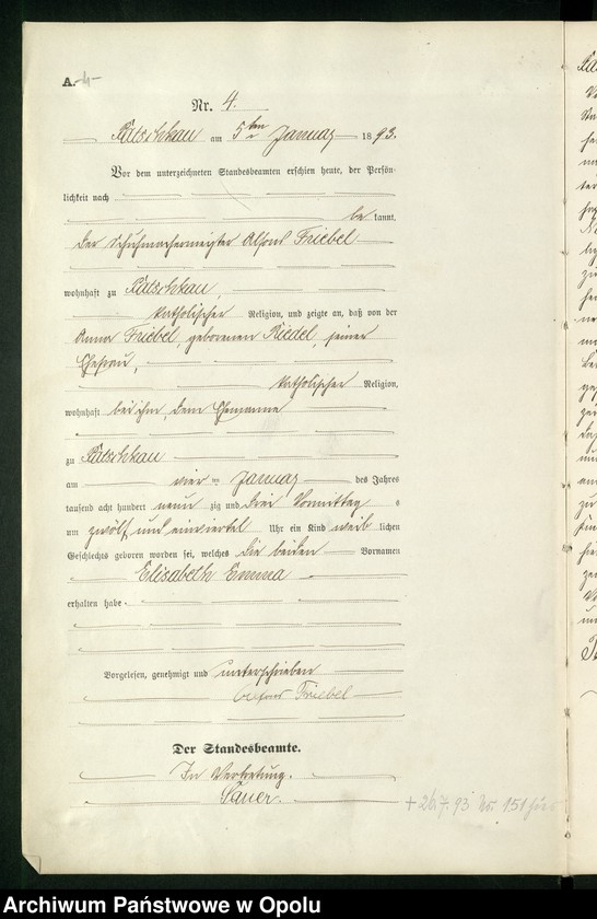 image.from.unit.number "Geburts-Haupt-Register des Standesamts Patschkau Stadt und Land pro 1893"