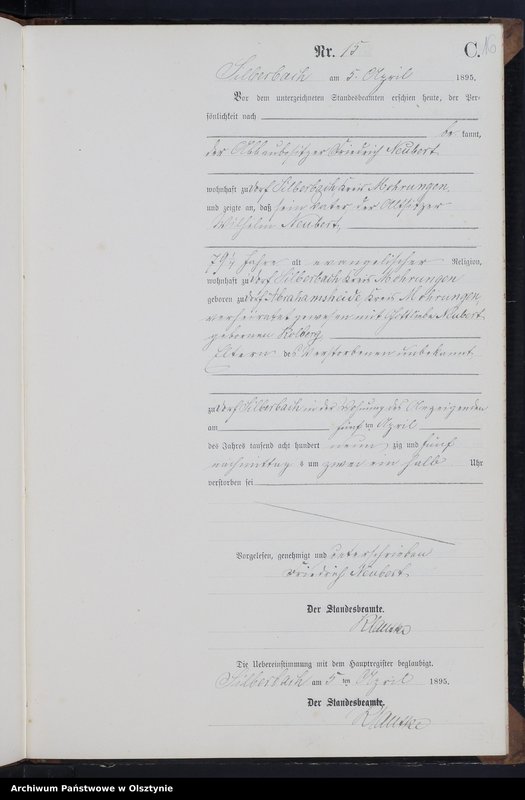 image.from.unit.number "Sterbe-Neben-Register Nr 1 - 45"