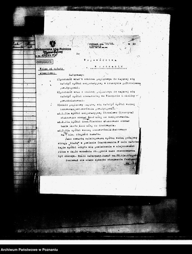 Obraz 4 z jednostki "Spółka melioracyjna Augustowo powiat bydgoski"