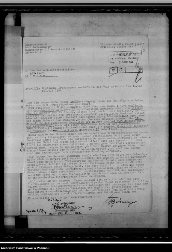 Obraz 7 z jednostki "Anglistentagung. Universitätswoche. Arbeitsgemeinschaften für Latin"