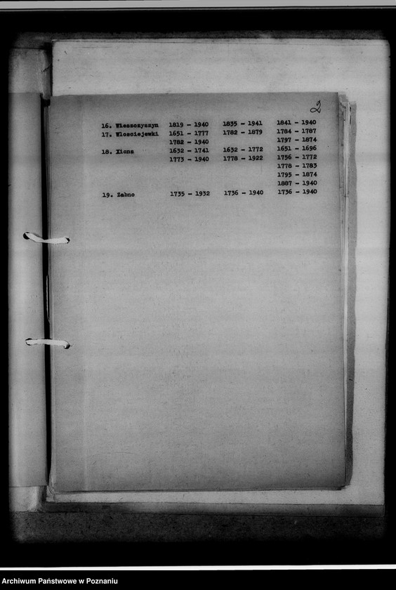 Obraz 6 z jednostki "[Wykaz ksiąg kościelnych wyznania ewangelickiego i katolickiego z powiatu śremskiego]"