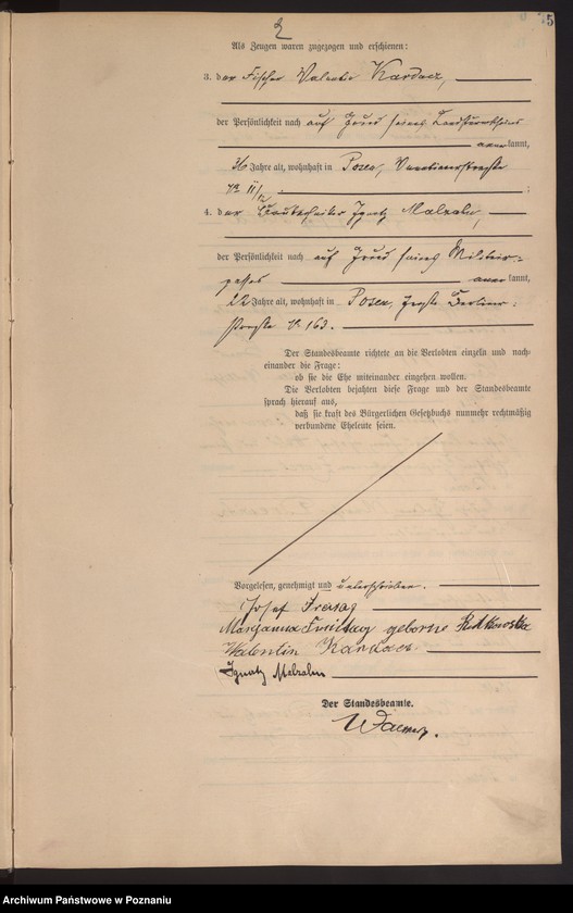 Obraz 5 z jednostki "Księga miejscowa małżeństw tom I [Rejestr główny małżeństw]"