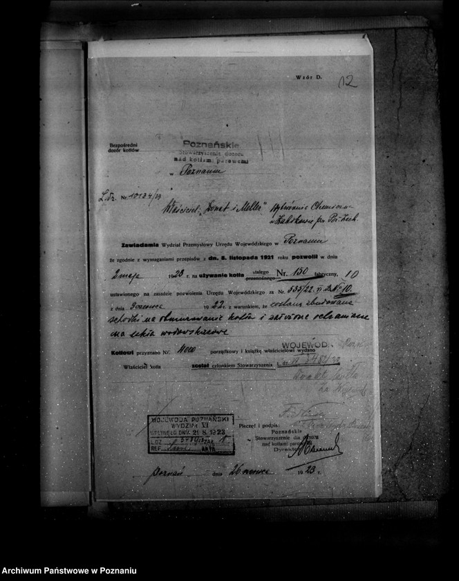 Obraz 16 z jednostki "Wytwórnia Chemiczna Firmy Donat i Meller w Źabikowie powiat poznański nr woj. 10"