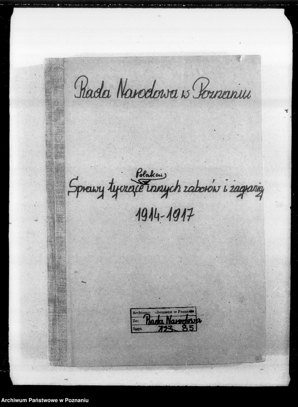 Obraz 4 z jednostki "Sprawy Polaków na terenie zaborów i zagranicą [Wycinki prasowe]"