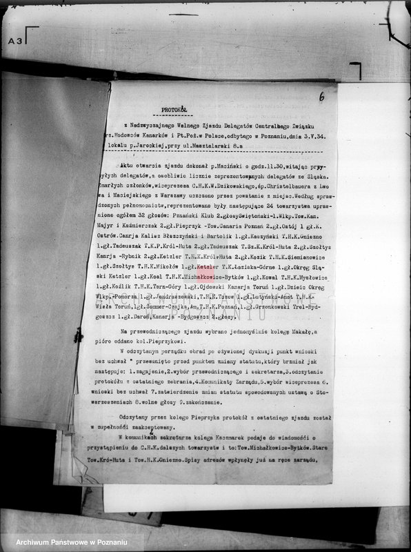 Obraz 11 z jednostki "/Centralny Związek Hodowców Kanarków i Ochrony Ptactwa Pożytecznego-Oddział w Poznaniu/"