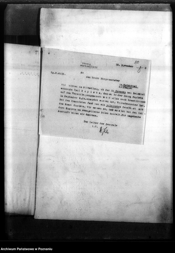 Obraz 14 z jednostki "Georg Kupietz aus Prossen, Kreis Kempen (Kępno)"