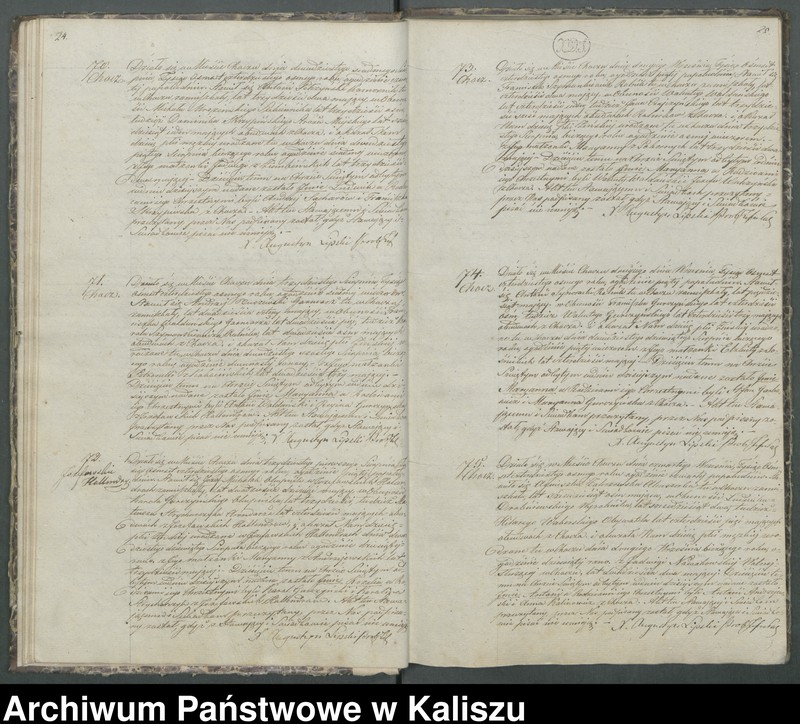 Obraz 17 z jednostki "Książka duplikat aktów urodzeń, zaślubień i zejść"