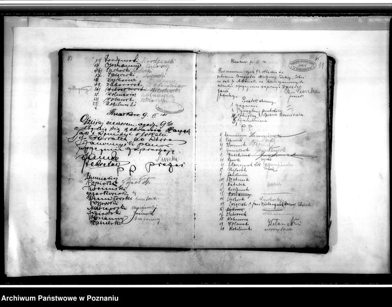 Obraz 9 z jednostki "Książka-rejestr zebrań i obecnych na nich członków Towarzystwa"