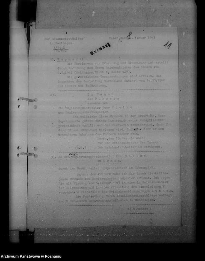 Obraz 15 z jednostki "Ernennungen und Versetzung der Angestellten"