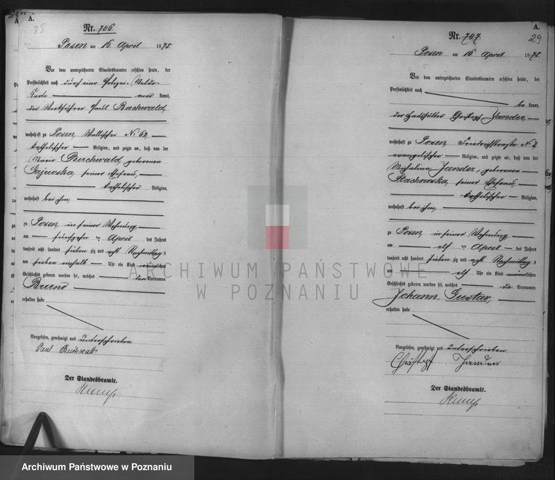 Obraz 16 z jednostki "Księga urodzeń t. II"