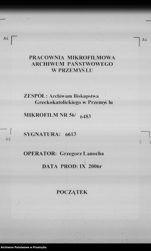 Obraz 1 z jednostki "[Kopie ksiąg metrykalnych parafii Baligród z filiami Stężnica, Bystre i Łubna (dekanat Baligród)]"