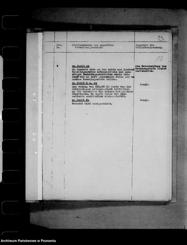 Obraz 14 z jednostki "Rechnungshof- Beantwortung der Erinnerungen"