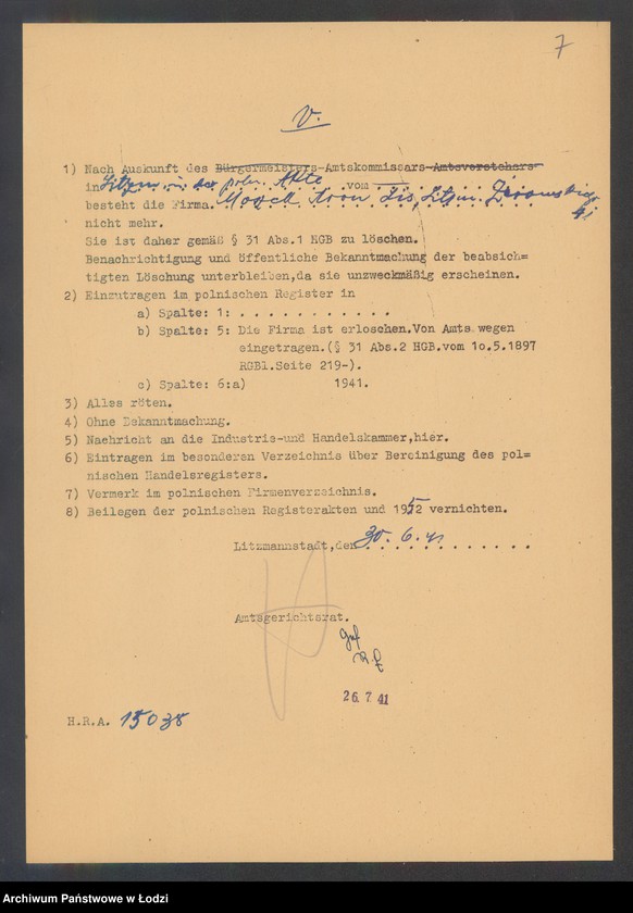 Obraz 9 z jednostki "Moszek Aron Liss – sklep kolonialno-spożywczy"