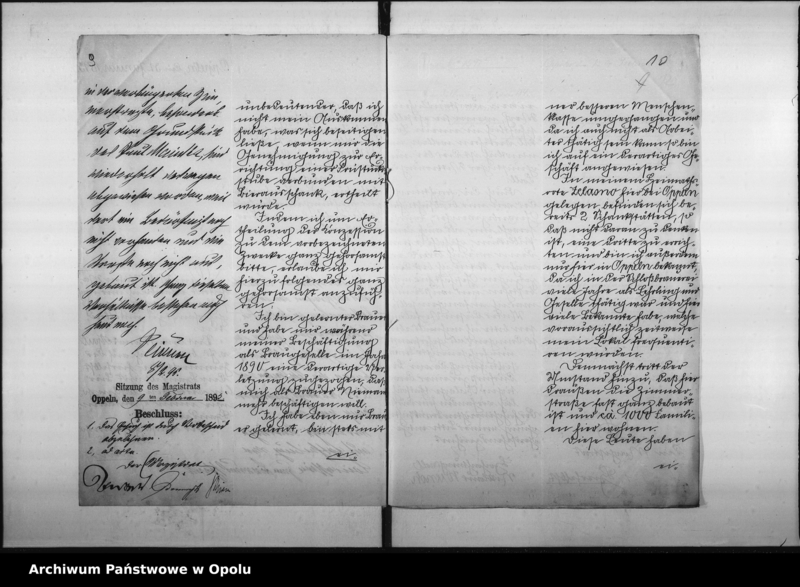 Obraz 12 z jednostki "Acta des Magistrats zu Oppeln betreffend Anträge auf Errichtung neuer Schankanlagen"