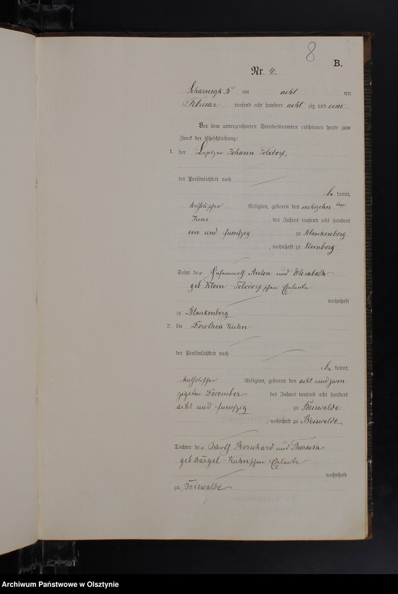 image.from.unit.number "Heiraths-Neben-Register Nr 1 - 26"